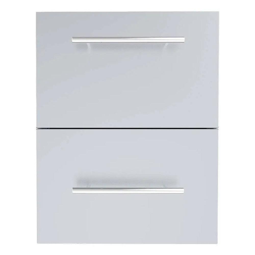 Sunstone Designer Series 18" Stainless Steel Paper Towel Double Drawer Combo