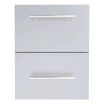 Sunstone Designer Series 18" Stainless Steel Paper Towel Double Drawer Combo