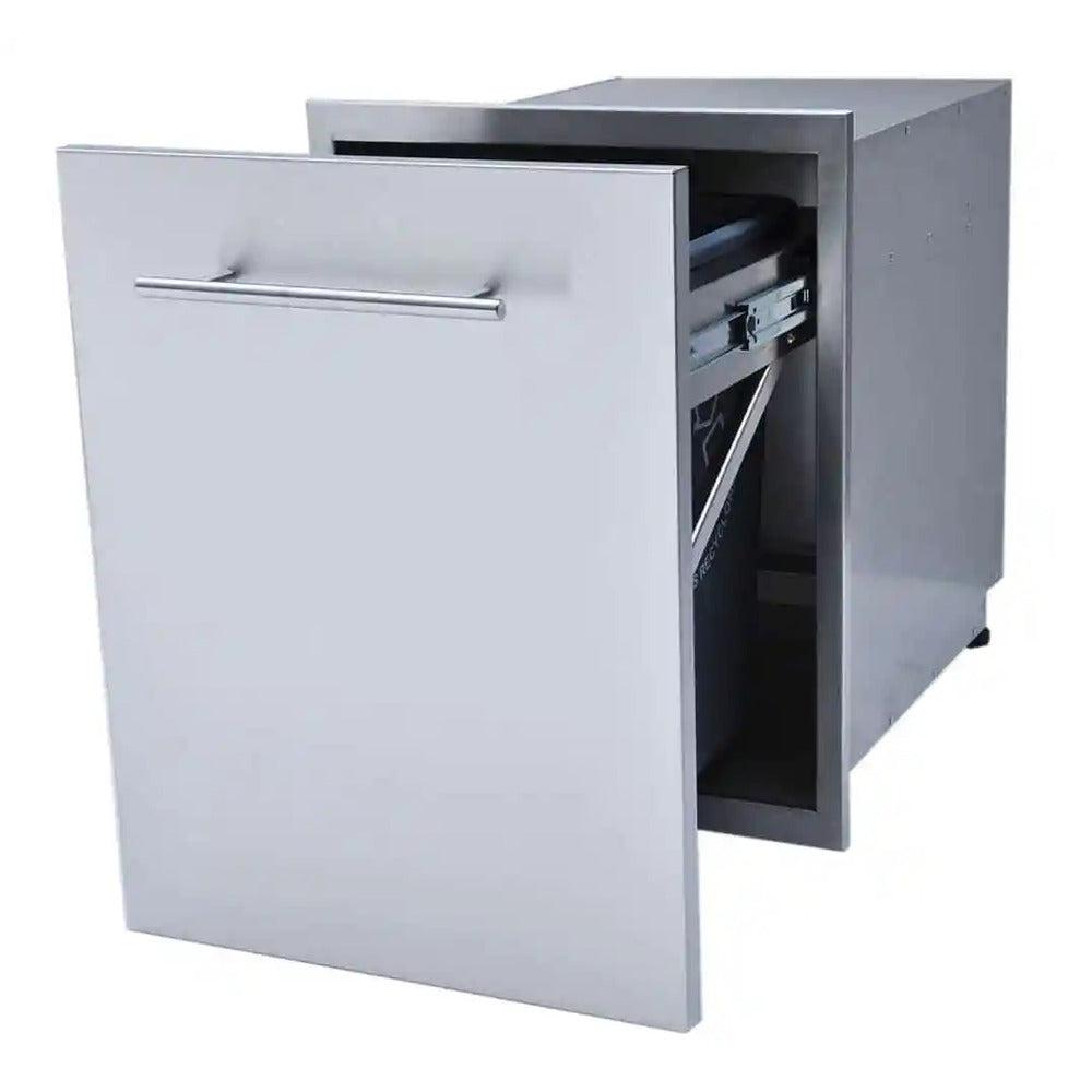Sunstone Designer Series 18" Stainless Steel Single Bin Trash Drawer