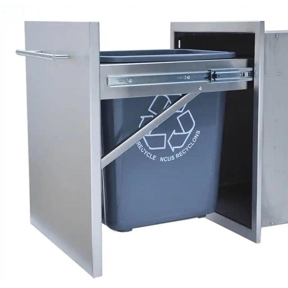 Sunstone Designer Series 18" Stainless Steel Single Bin Trash Drawer