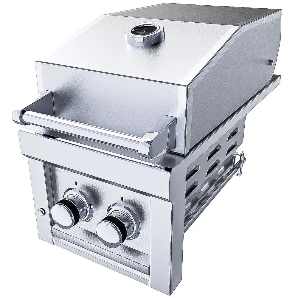 Sunstone Ruby Series 13" Stainless Steel Companion Pro Natural Gas Burner with LED Accent Light