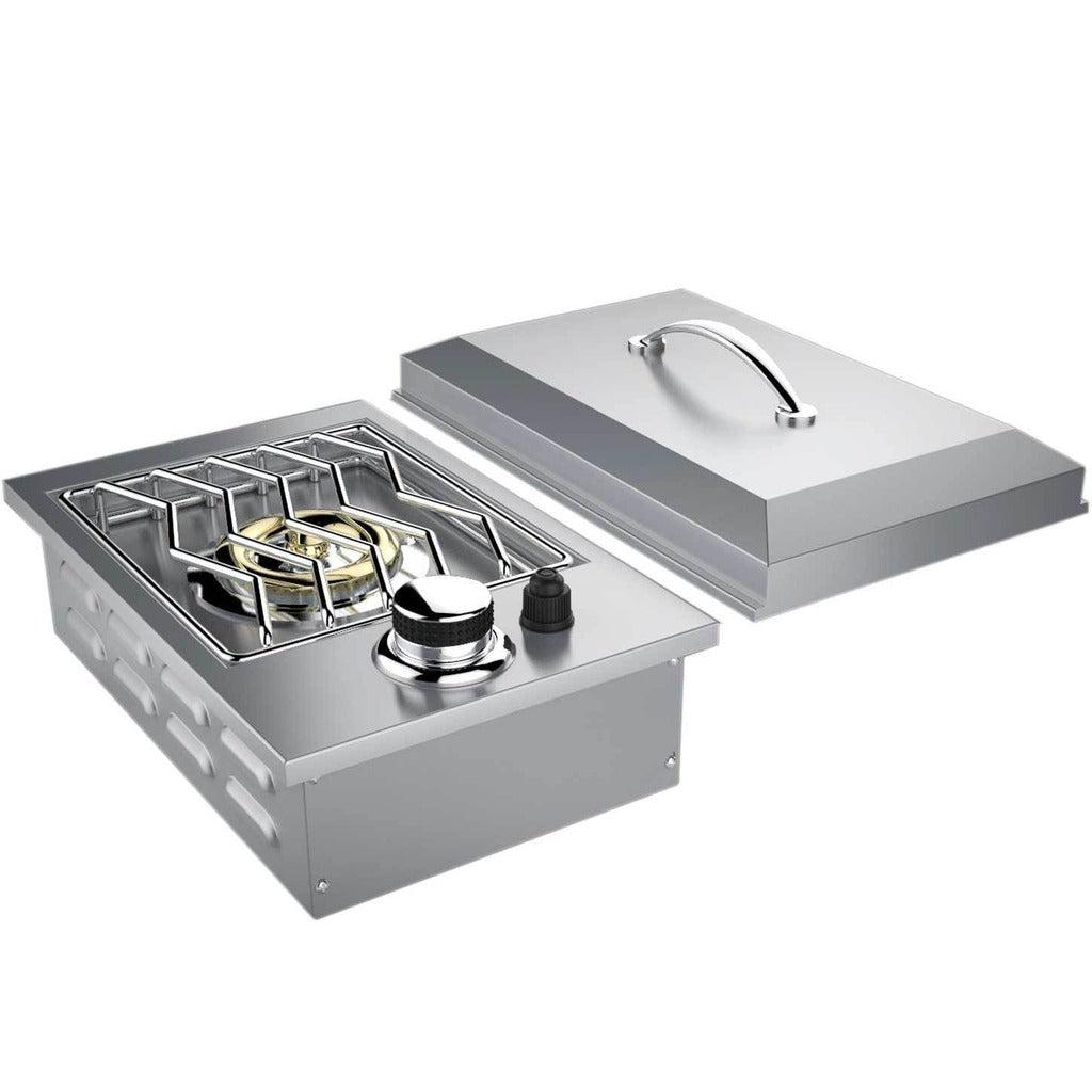 Sunstone Ruby Series 13" Stainless Steel Single Side Drop-In Natural Gas Burner