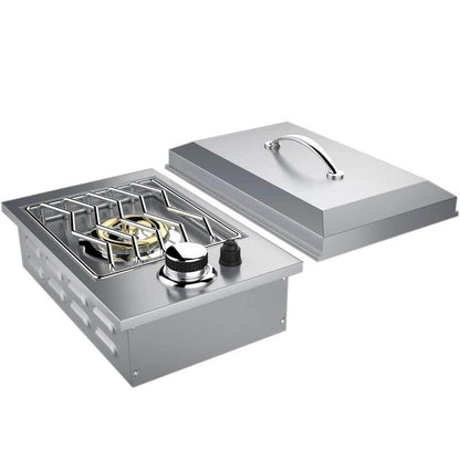 Sunstone Ruby Series 13" Stainless Steel Single Side Drop-In Natural Gas Burner