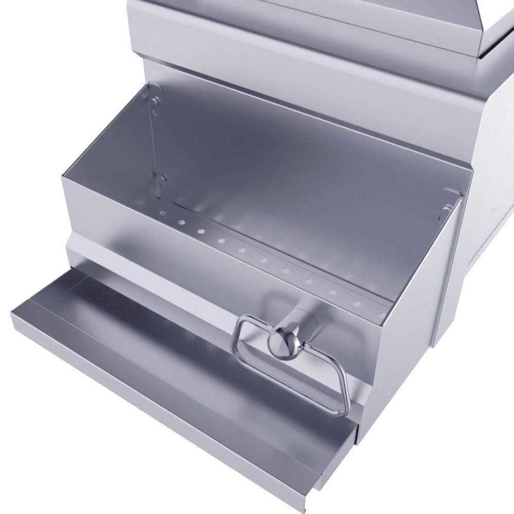 Sunstone Ruby Series 14" Stainless Steel Bar Sink Cocktail Ice Chest Station