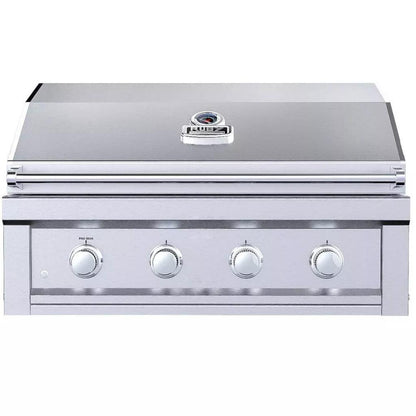 Sunstone Ruby Series 36" 4-Burner Pro-Sear Stainless Steel Drop-In Natural Gas Gas Grill with LED Lights
