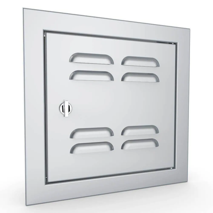 Sunstone Signature Series 12" x 12" Stainless Steel Beveled Frame Right Swing Single Vented Access Door