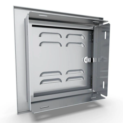 Sunstone Signature Series 12" x 12" Stainless Steel Beveled Frame Right Swing Single Vented Access Door