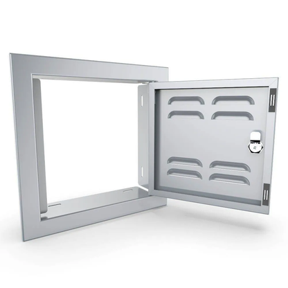 Sunstone Signature Series 12" x 12" Stainless Steel Beveled Frame Right Swing Single Vented Access Door