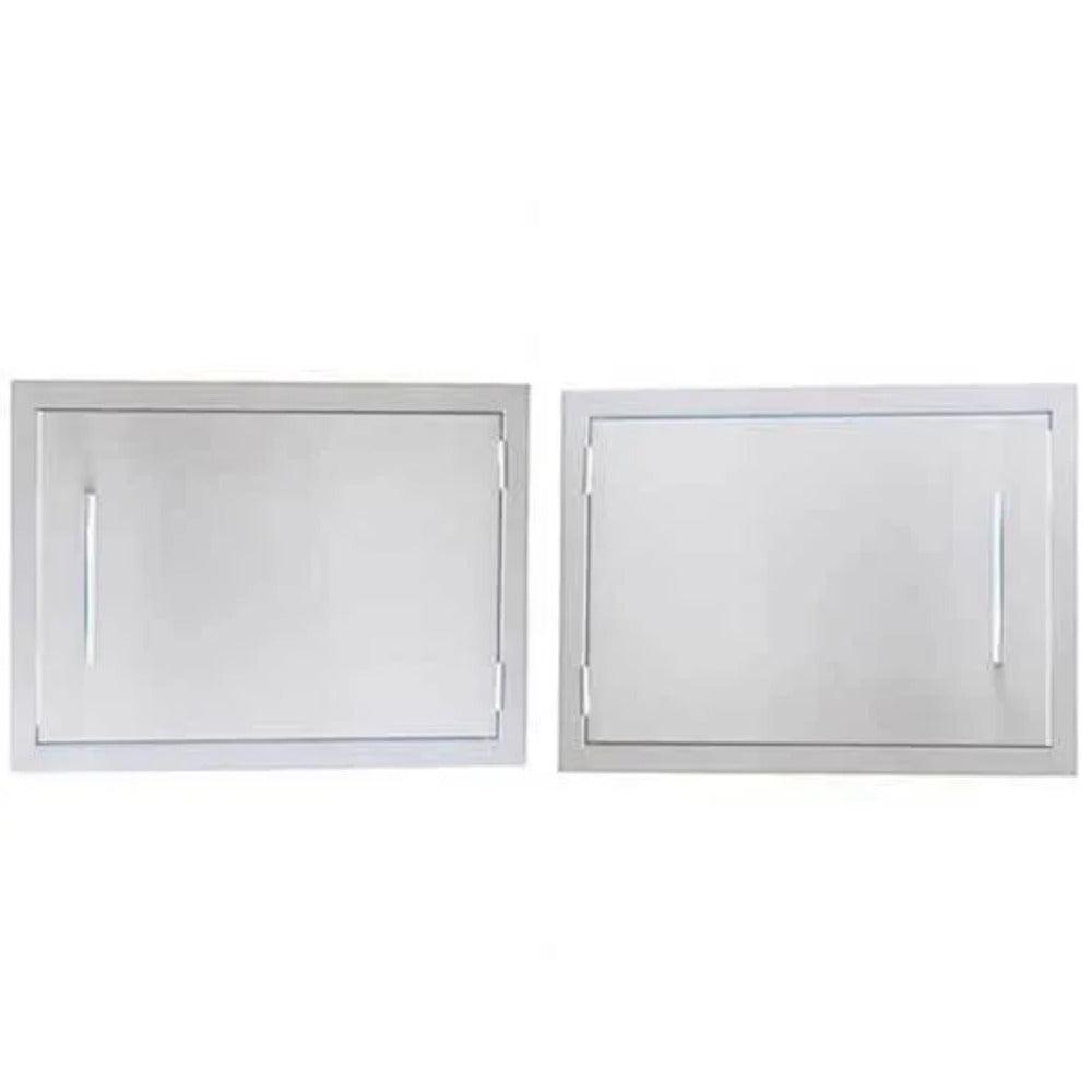 Sunstone Signature Series 14" x 20" Stainless Steel Beveled Frame Reversible Horizontal Door