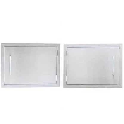 Sunstone Signature Series 14" x 20" Stainless Steel Beveled Frame Reversible Horizontal Door