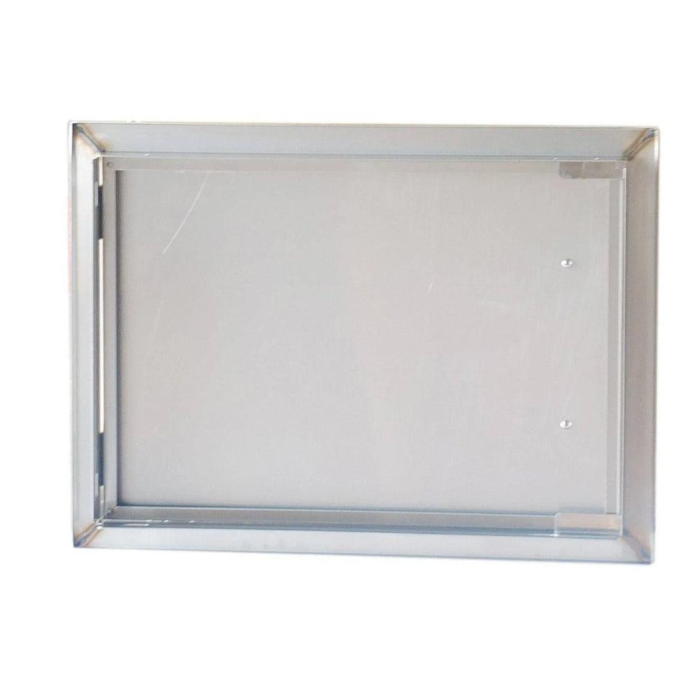 Sunstone Signature Series 14" x 20" Stainless Steel Beveled Frame Reversible Horizontal Door