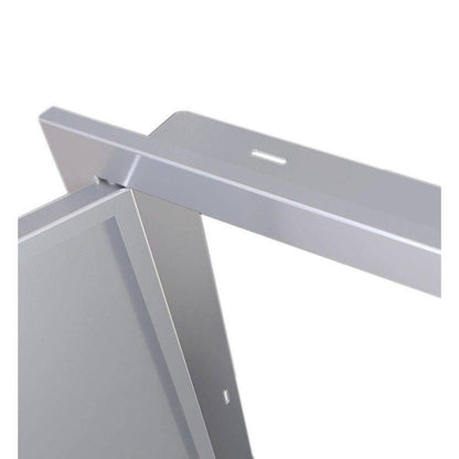 Sunstone Signature Series 14" x 20" Stainless Steel Beveled Frame Reversible Vertical Door