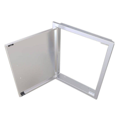 Sunstone Signature Series 14" x 20" Stainless Steel Beveled Frame Reversible Vertical Door
