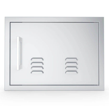 Sunstone Signature Series 14" x 20" Stainless Steel Beveled Frame Right Swing Horizontal Vented Door