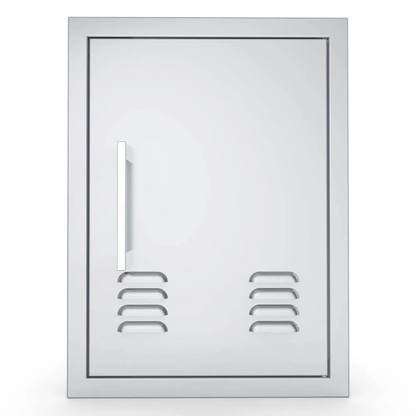 Sunstone Signature Series 14" x 20" Stainless Steel Beveled Frame Right Swing Vertical Vented Door