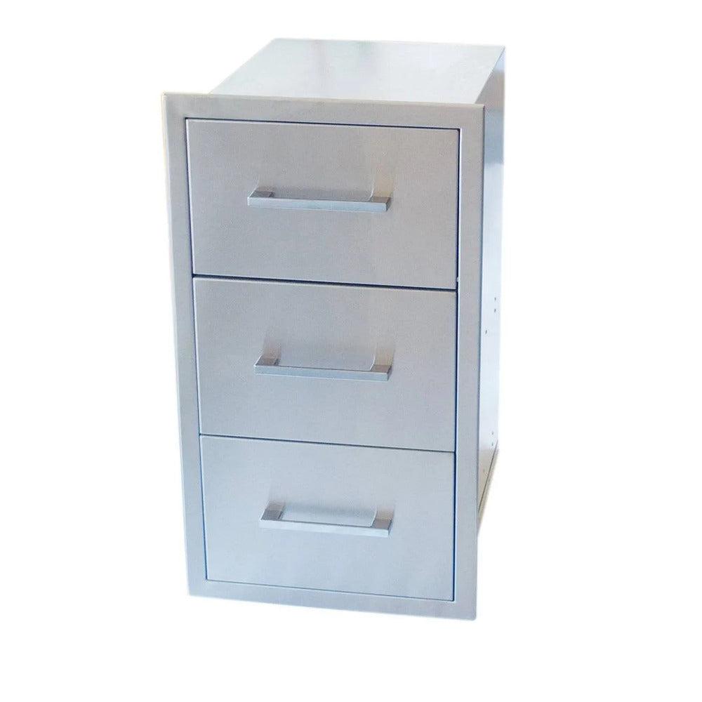 Sunstone Signature Series 17" Stainless Steel Belved Frame Paper Towel Drawer Combo