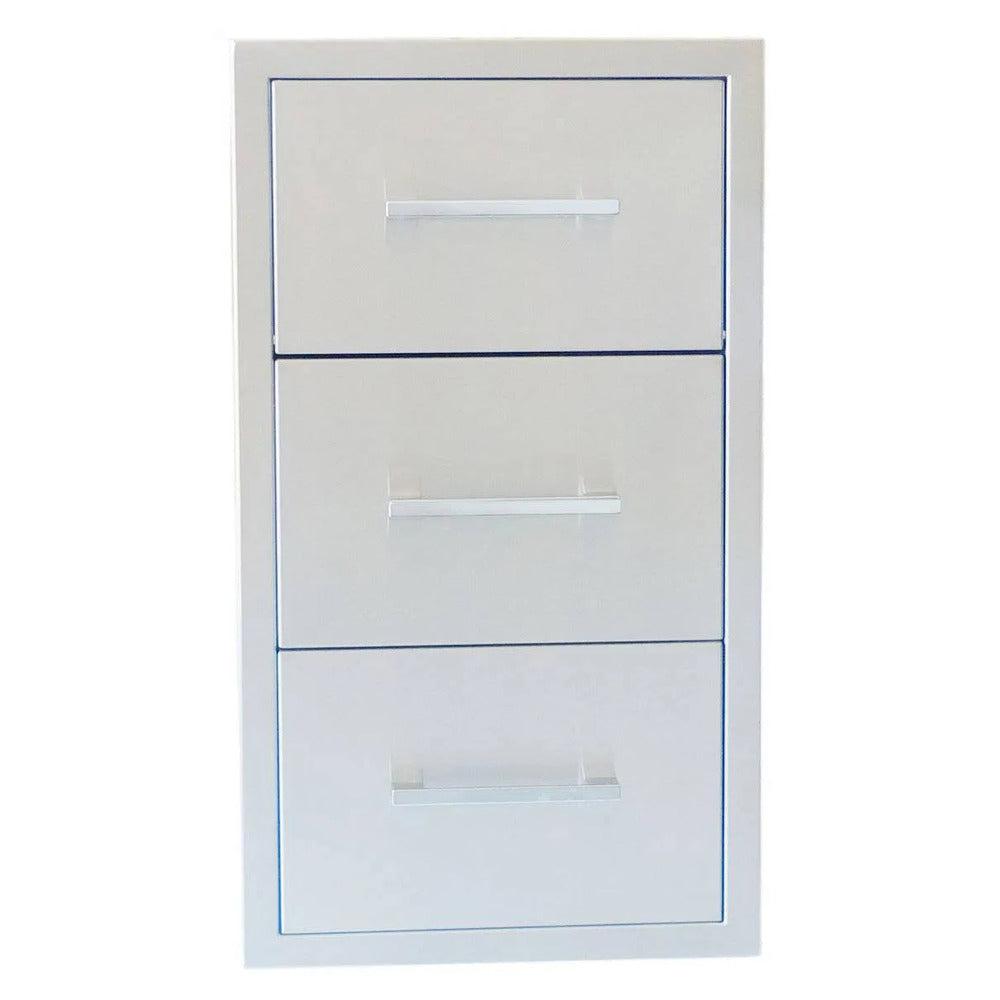 Sunstone Signature Series 17" Stainless Steel Belved Frame Paper Towel Drawer Combo