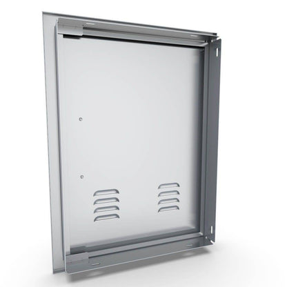 Sunstone Signature Series 17" x 24" Stainless Steel Beveled Frame Left Swing Vertical Vented Door