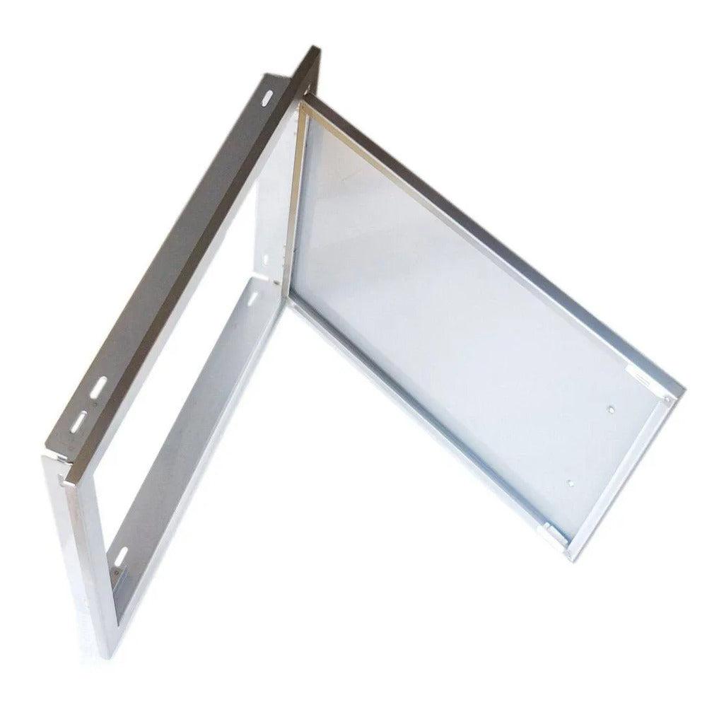 Sunstone Signature Series 17" x 24" Stainless Steel Beveled Frame Reversible Horizontal Door