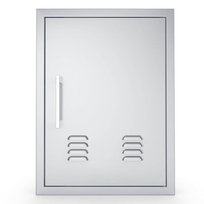 Sunstone Signature Series 17" x 24" Stainless Steel Beveled Frame Right Swing Vertical Vented Door