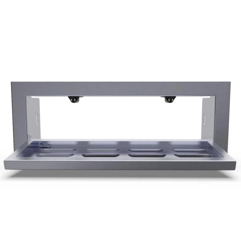 Sunstone Signature Series 18" Stainless Steel Vented Panel Door with Concealed Pressure Hinge