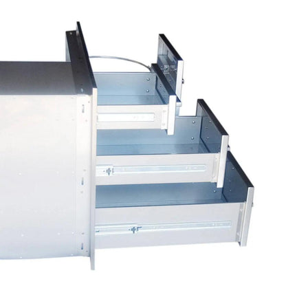 Sunstone Signature Series 30" Stainless Steel Beveled Frame Propane Combo w/Trash Bag Ring & Triple Drawer Unit