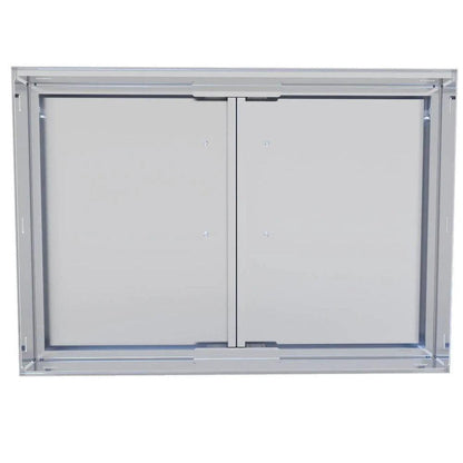 Sunstone Signature Series 42" Stainless Steel Beveled Frame Double Door