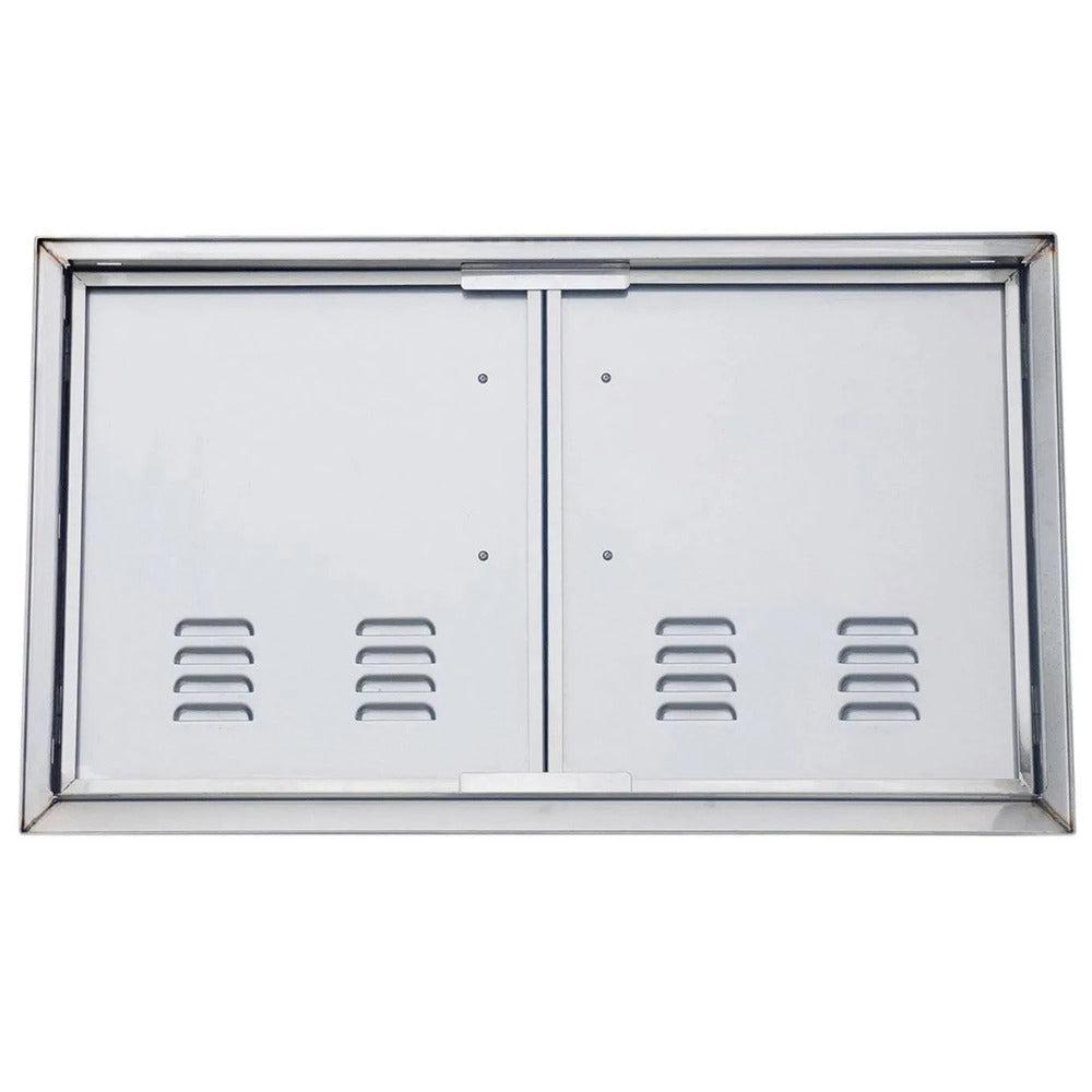 Sunstone Signature Series 42" Stainless Steel Beveled Frame Vented Double Door