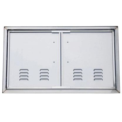 Sunstone Signature Series 42" Stainless Steel Beveled Frame Vented Double Door