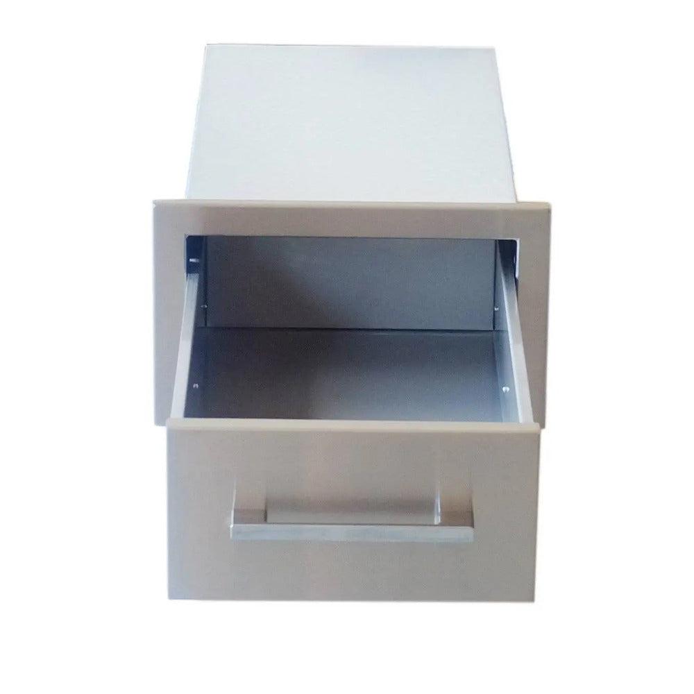 Sunstone Signature Series 6" Stainless Steel Beveled Frame Single Drawer