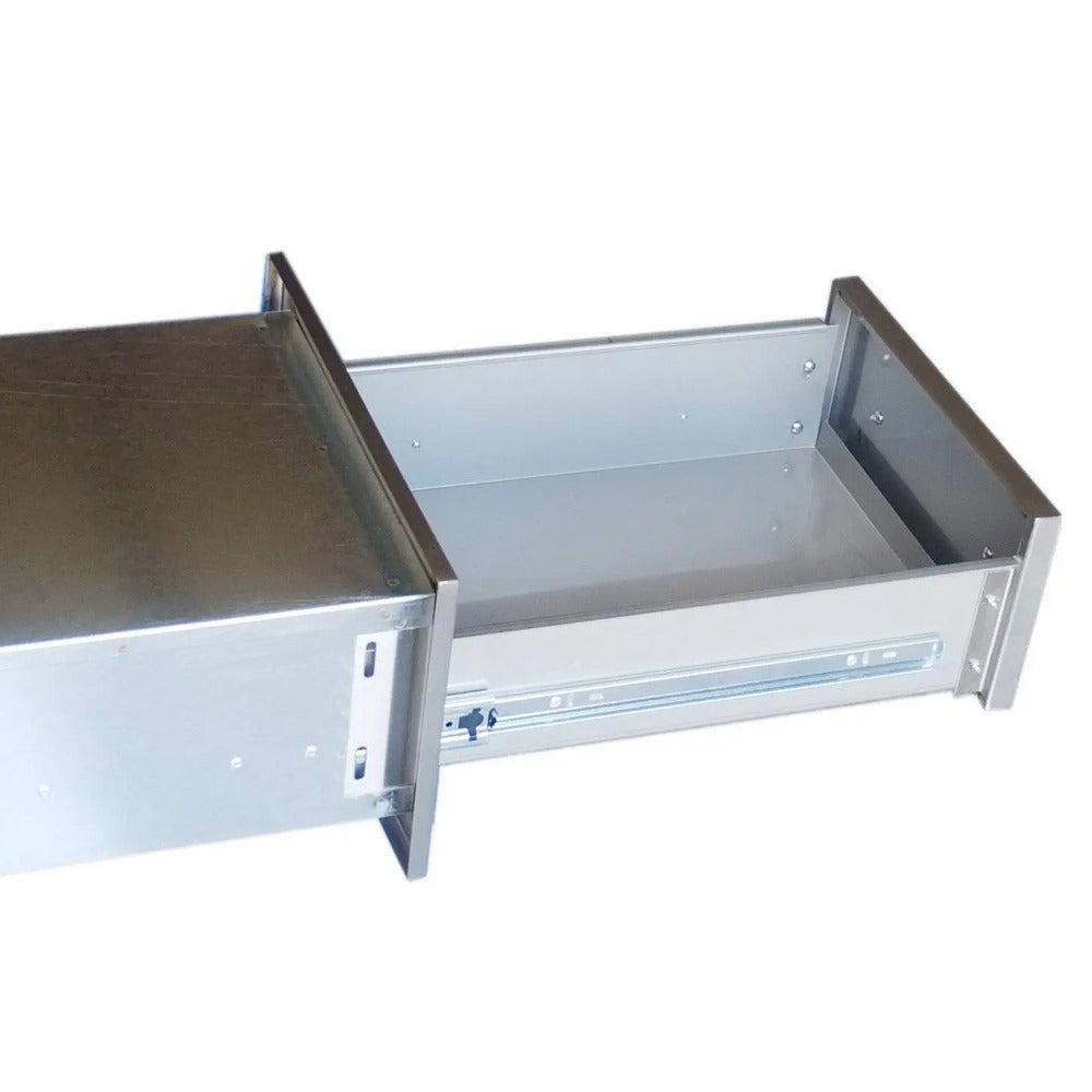 Sunstone Signature Series 6" Stainless Steel Beveled Frame Single Drawer