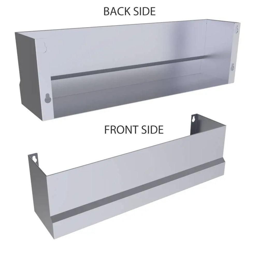 Sunstone Stainless Steel Heavy-Duty Speed Rail Pocket Shelf