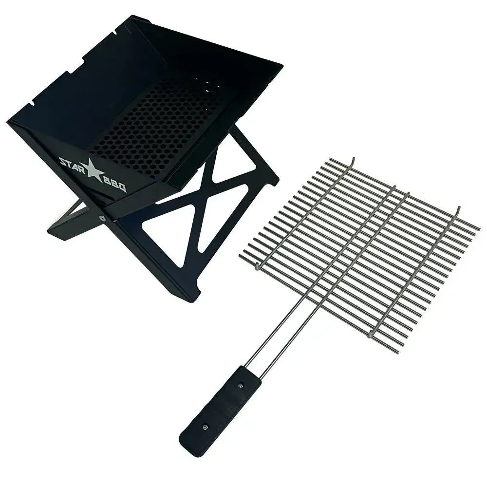 Sunstone StarBBQ Folding A-Frame Camper Portable Charcoal Grill