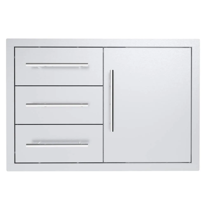 Sunstone Texan Series 30" Stainless Steel Triple Drawer Door Combo