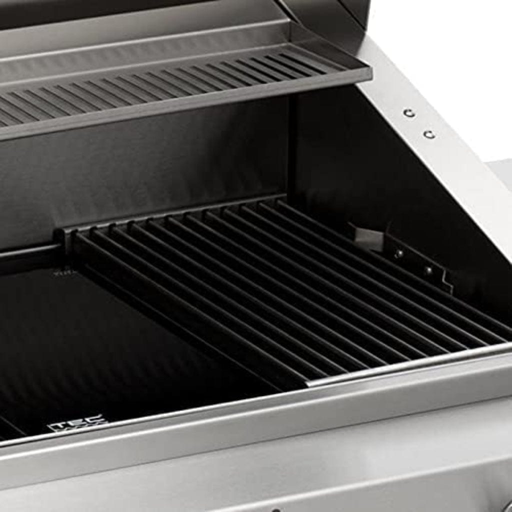 TEC Grills 26" Patio FR Infrared Gas Grill On Stainless Steel Pedestal with Side Shelves