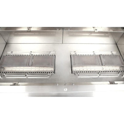 TEC Grills 44" Patio FR Infrared Gas Grill On Stainless Steel Cabinet with Side Shelves