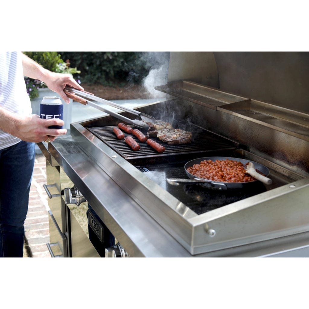 TEC Sterling Patio FR 44" Stainless Steel Natural Gas Infrared Grill On Island With 79” Drawer Modules