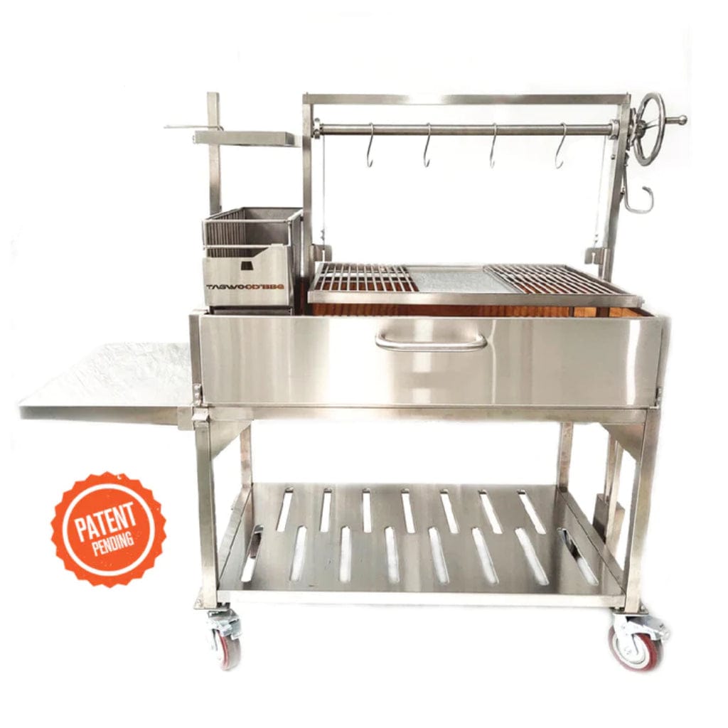 Tagwood BBQ 70" BBQ23SS All Stainless Steel XL Argentine Wood Fire & Charcoal Grill