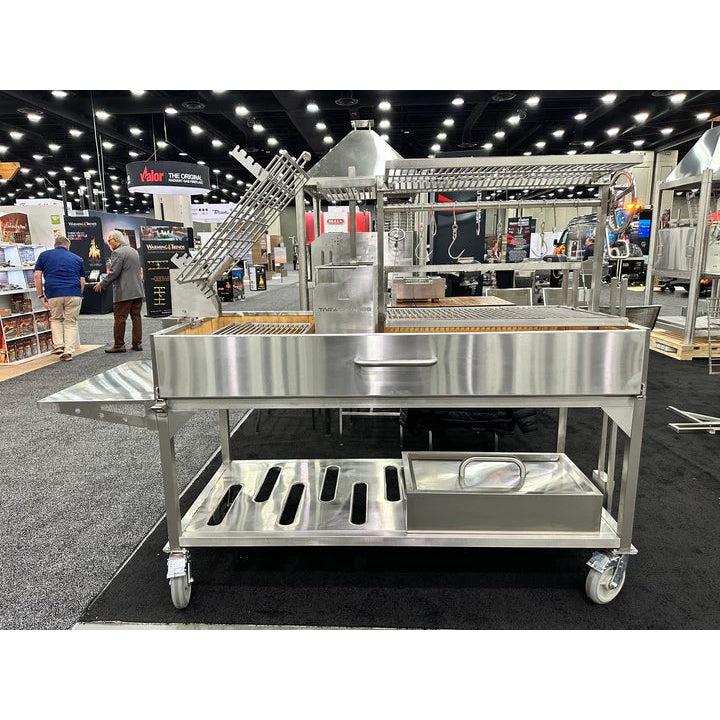 Tagwood BBQ Argentine Santa Maria BBQ26SS 91" XL Stainless Steel Wood Fire and Charcoal Grill