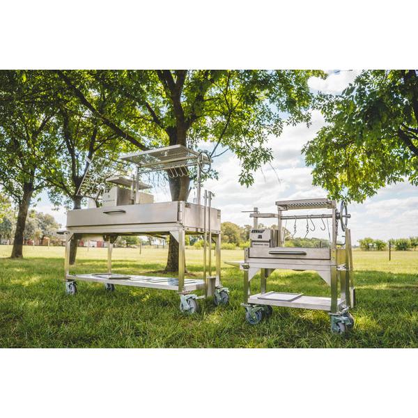 Tagwood BBQ BBQ03SS MINI Argentine Santa Maria Partially Assembled Wood Fire & Charcoal Gaucho Grill