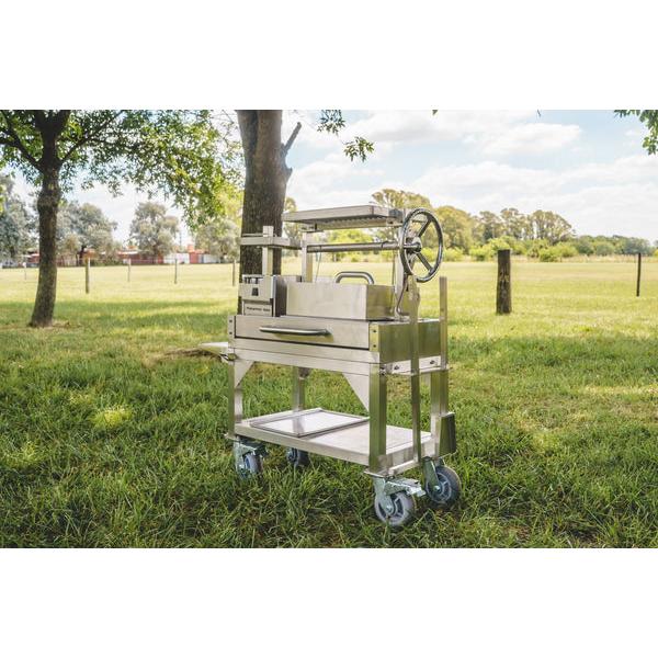 Tagwood BBQ BBQ03SS MINI Argentine Santa Maria Partially Assembled Wood Fire & Charcoal Gaucho Grill