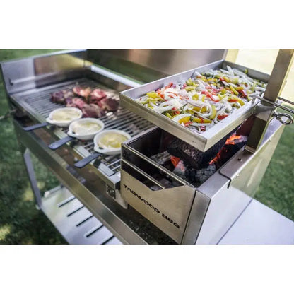 Tagwood BBQ Stainless Steel Height Adjustable Griddle