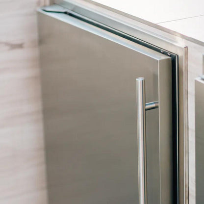 TrueFlame 15" Outdoor Rated Fridge with Stainless Steel Door