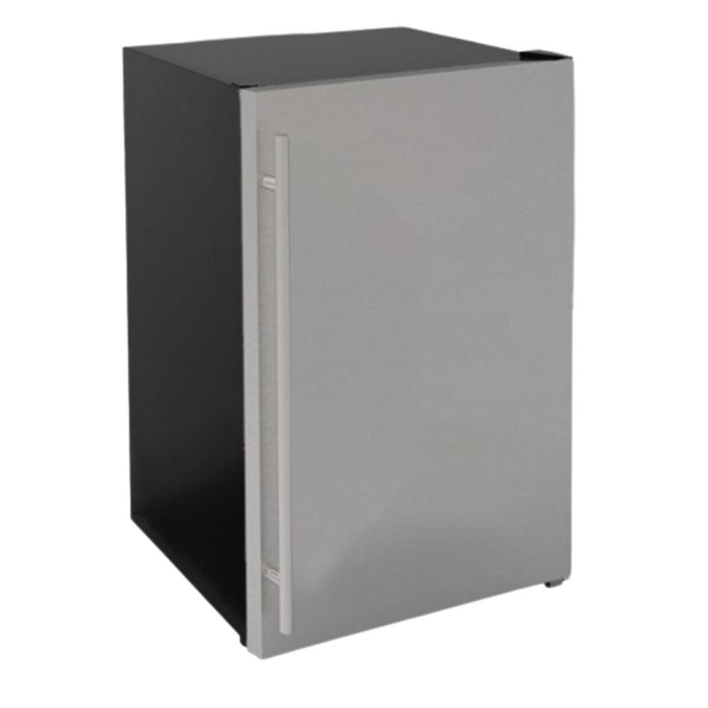 TrueFlame 22" 4 Cu Stainless Steel Outdoor Deluxe Fridge With Right Opening Upgraded SS Door & Handle