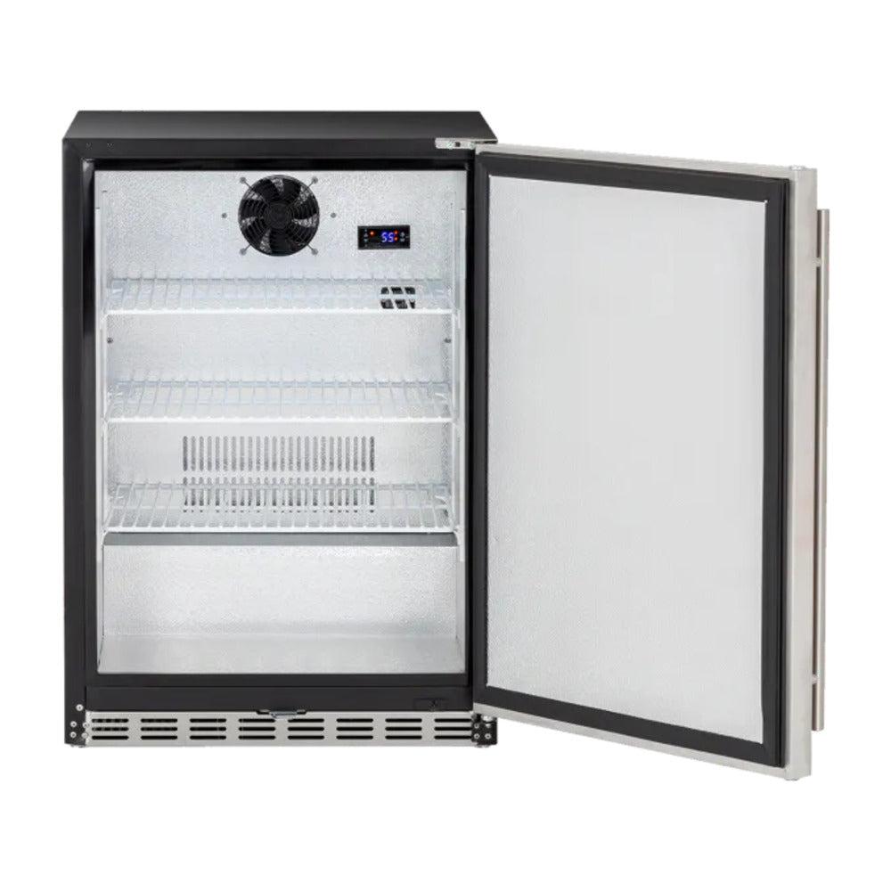 TrueFlame 24" 5.3c Standard Compact Fridge - Open from Left