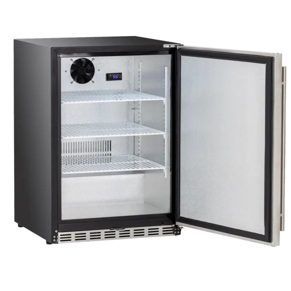 TrueFlame 24" 5.3c Standard Compact Fridge - Open from Left