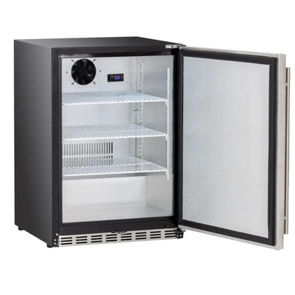 TrueFlame 24" 5.3c Standard Compact Fridge - Open from Left