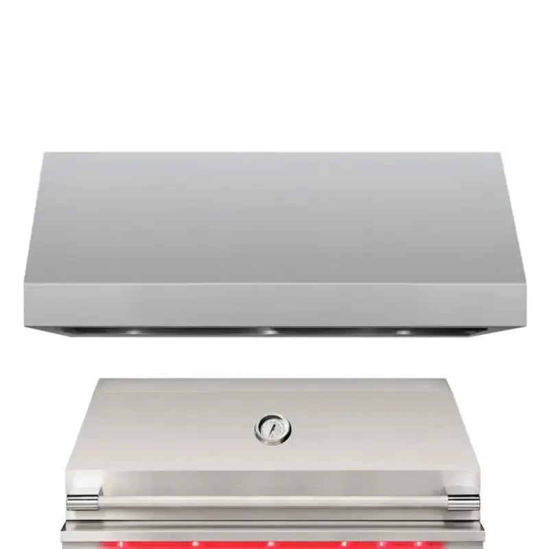 TrueFlame 48" Outdoor Rated Vent Hood With 2,000 CFM and Mounting Bracket