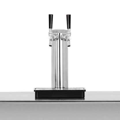 TrueFlame 6.6c Deluxe Outdoor Rated Double Tap Kegerator
