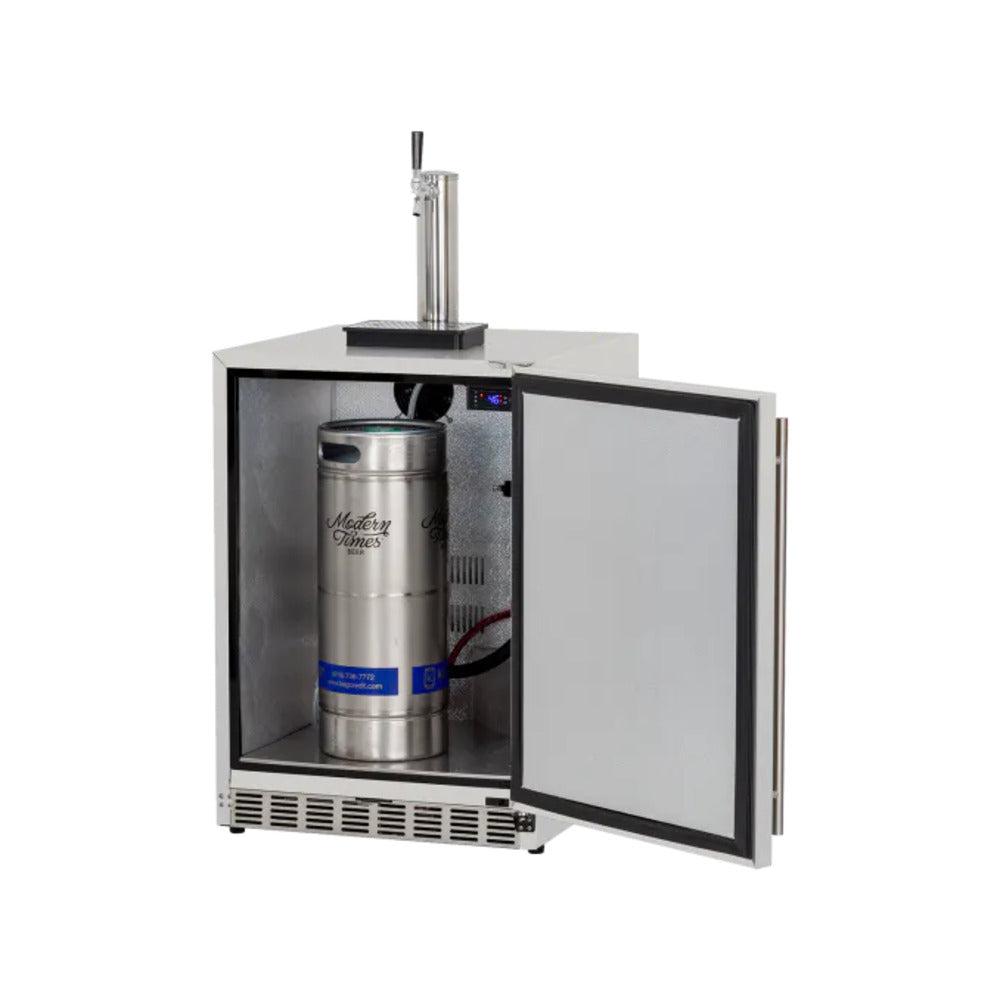 TrueFlame 6.6c Deluxe Outdoor Rated Single Tap Kegerator